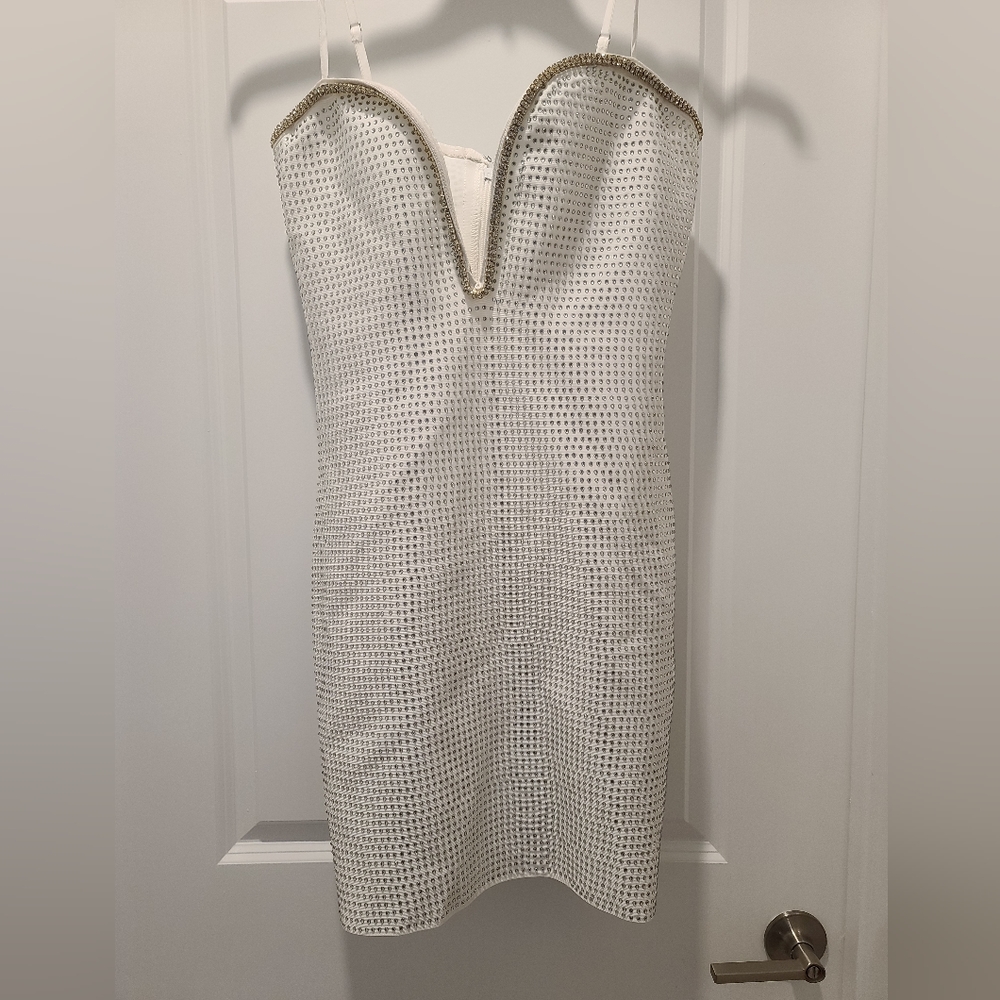 NWT AKIRA Little Bling Ting Bandage Midi Dress